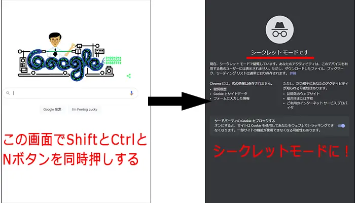 シークレットモードの使い方