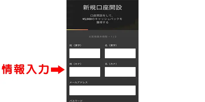 スマホ版ハイローオーストラリアを始める手順