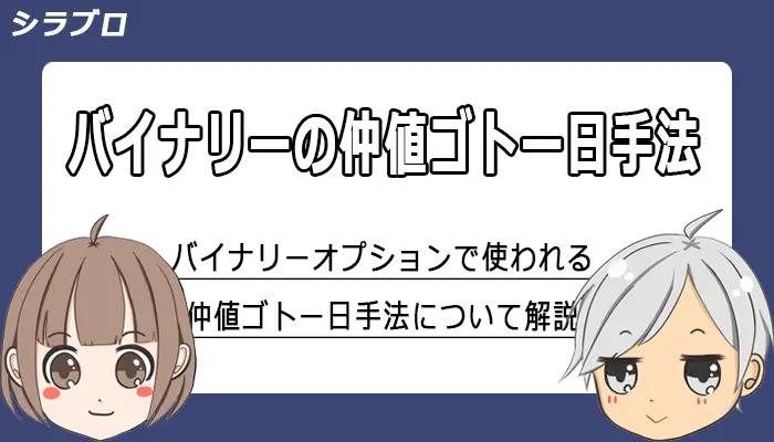 バイナリーオプションの仲値ゴトー日手法を解説