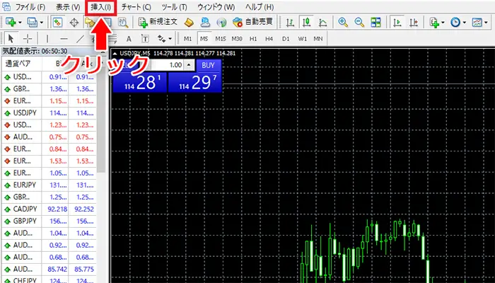 RSIの表示方法1