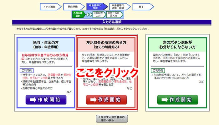 確定申告方法