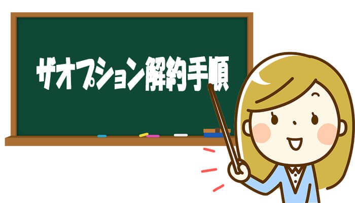 ザオプション口座解約手順