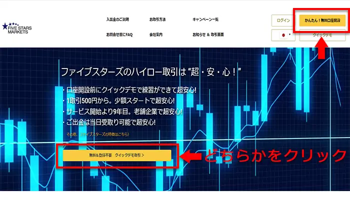 デモ取引の始め方
