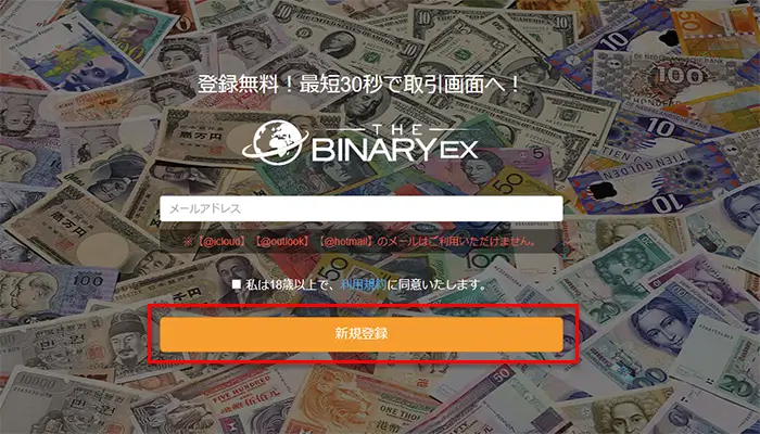 ザ・バイナリー口座開設手順
